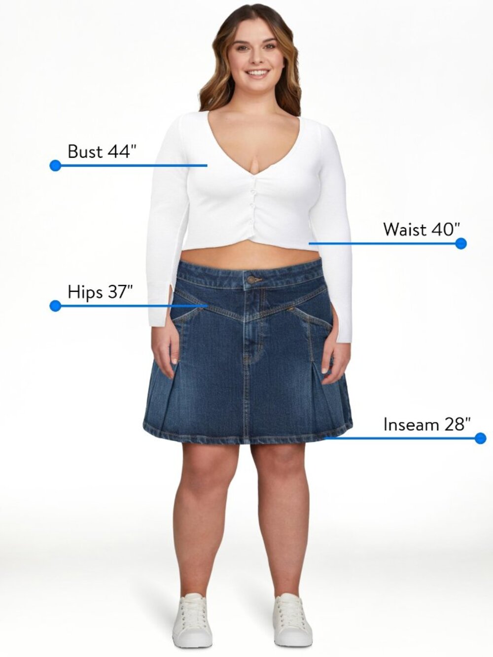 Celebrity Pink Women's Western Pleated Denim Mini Skirt - XL - New with Tags - Picture 8 of 16